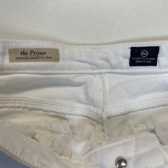 ADRIANO GOLDSCHMIED The Prima Mid Rise Cigarette White Size 30 - Picture 3 of 8